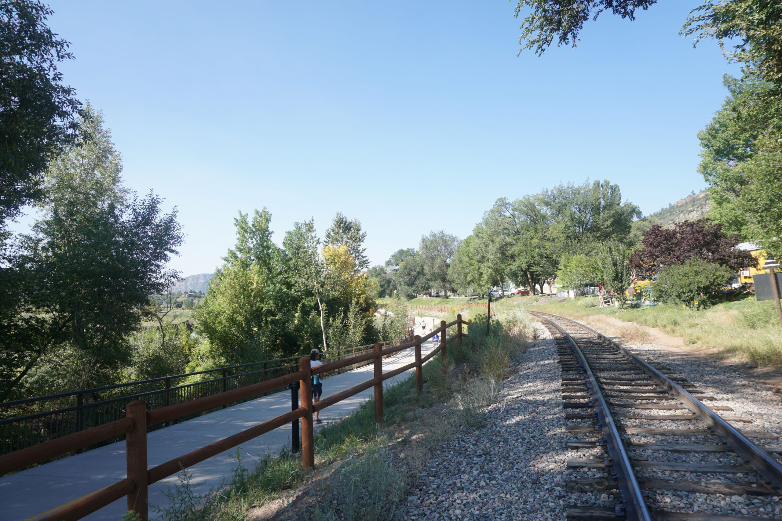 Animas River Trail and train tracks